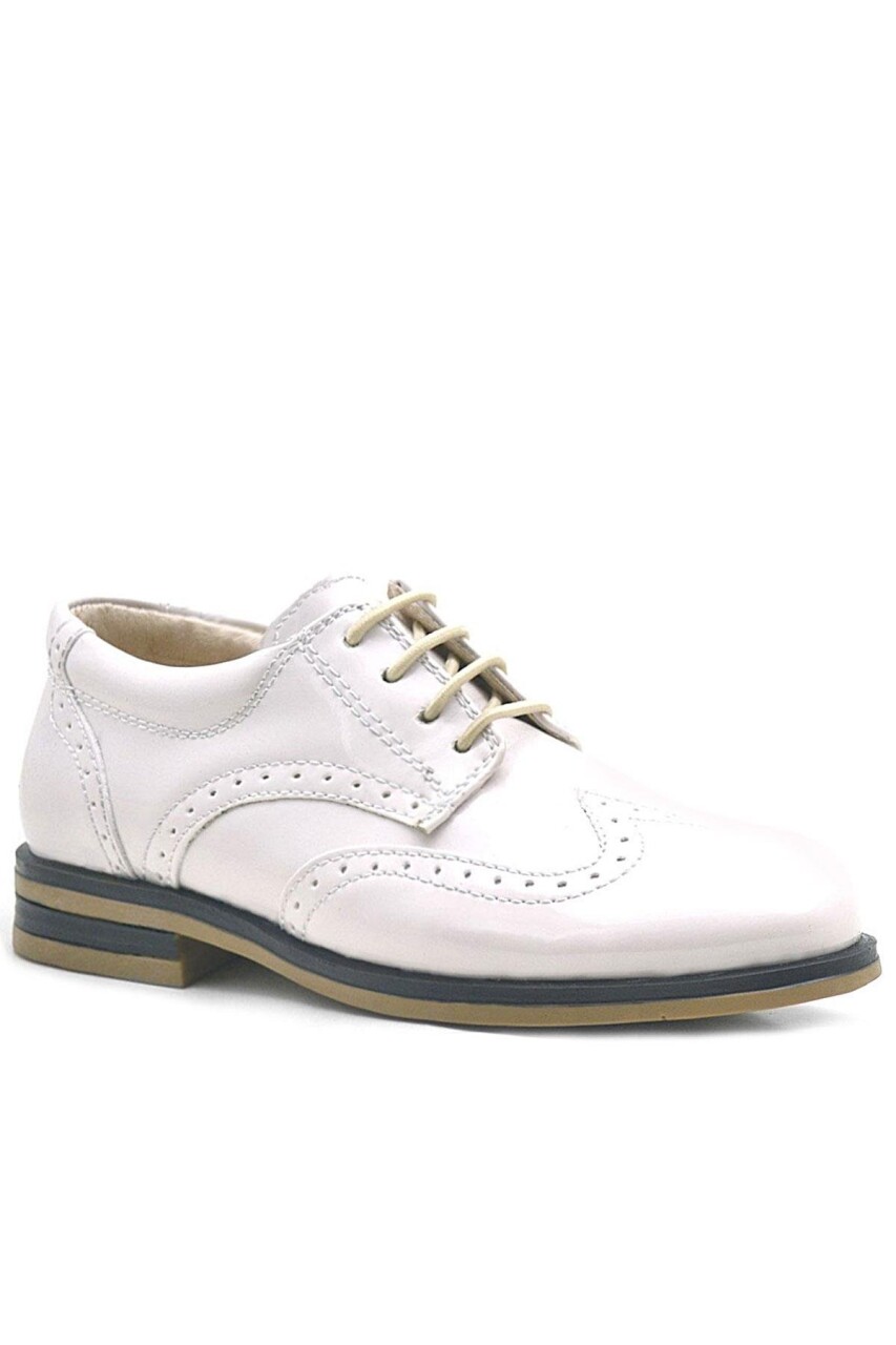 Rakerplus Bej Rugan Bağcıklı Klasik Erkek Çocuk Ayakkabı - 42