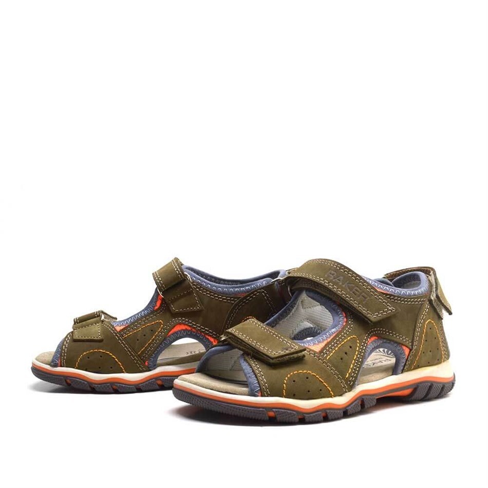 Rakerplus Hakiki Deri Haki Cırtlı Erkek Çocuk Sandalet - 3