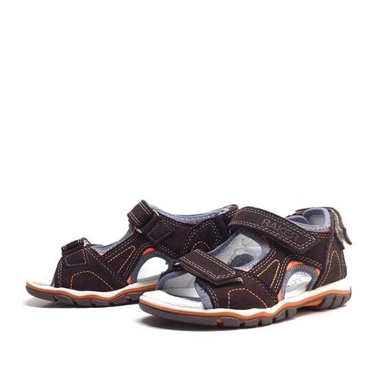 Rakerplus Hakiki Deri Kahverengi Cırtlı Erkek Çocuk Sandalet - 23
