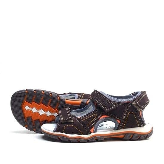 Rakerplus Hakiki Deri Kahverengi Cırtlı Erkek Çocuk Sandalet - 72