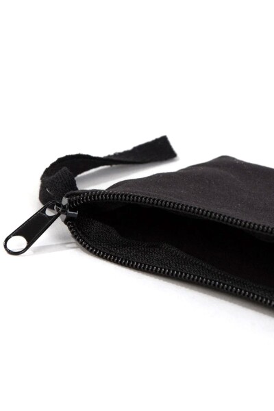 Rakerplus Siyah 21x10 cm Fermuarlı Gabardin Kumaş Kalemlik - 7