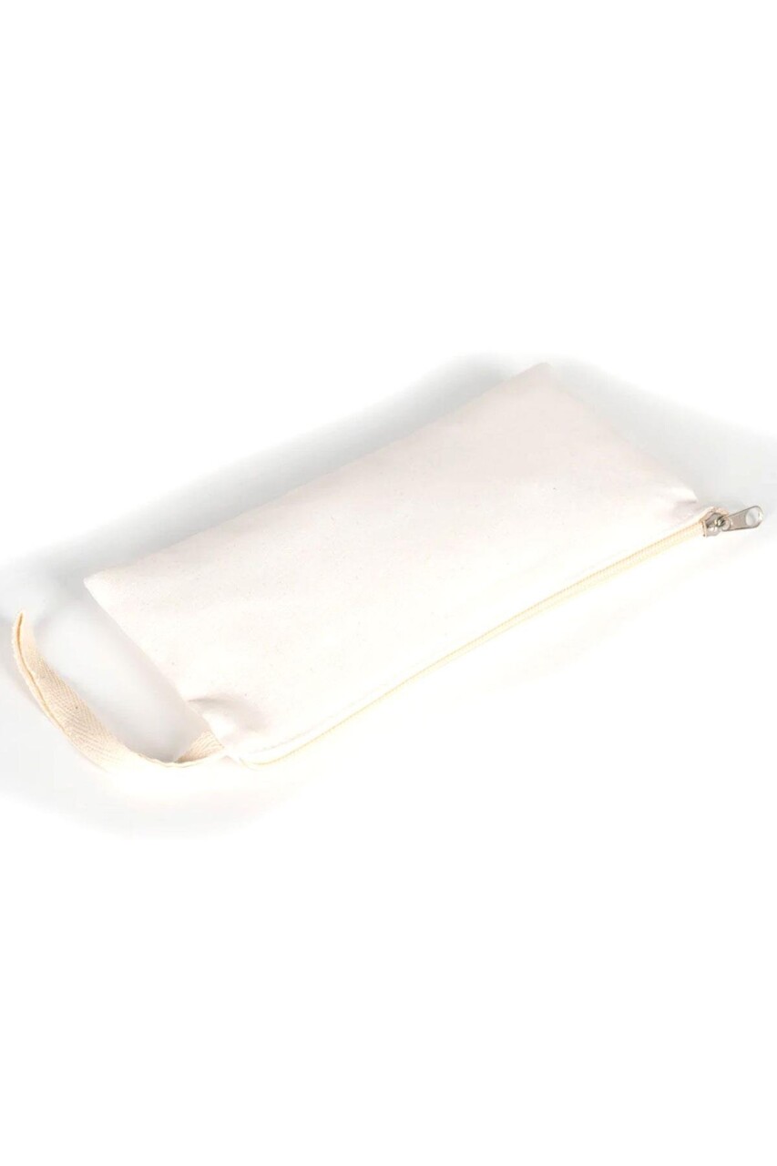 Rakerplus Krem 21x10 cm Fermuarlı Gabardin Kumaş Kalemlik - 3