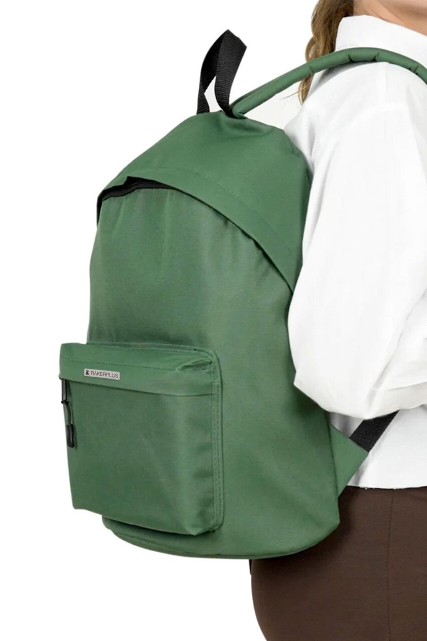 Rakerplus Yeşil 42x29x14 cm Unisex Klasik Sırt Okul Çantası - 7