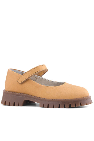 Doğal Gerçek Deri Vizon Kız Çocuk Babet Ayakkabı - 11