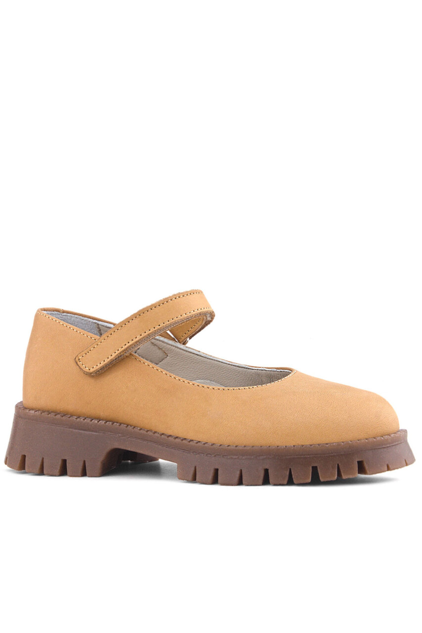 Doğal Gerçek Deri Vizon Kız Çocuk Babet Ayakkabı - 20