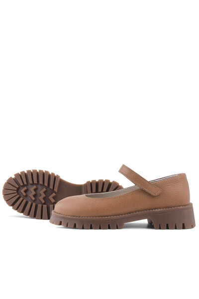 Rakerplus Hakiki Deri Taba Cırtlı Kalın Tabanlı Kız Çocuk Okul Ayakkabısı - 7