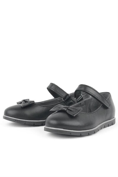 Rakerplus Hakiki Deri Siyah Kız Çocuk Babet - 10