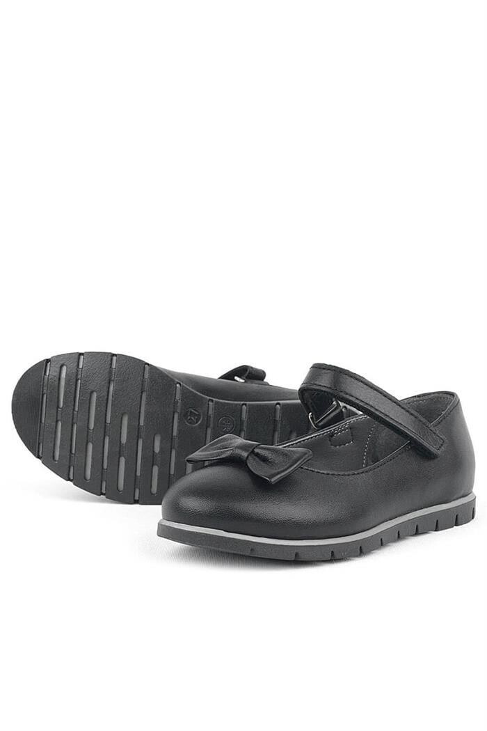 Rakerplus Hakiki Deri Siyah Kız Çocuk Babet - 18