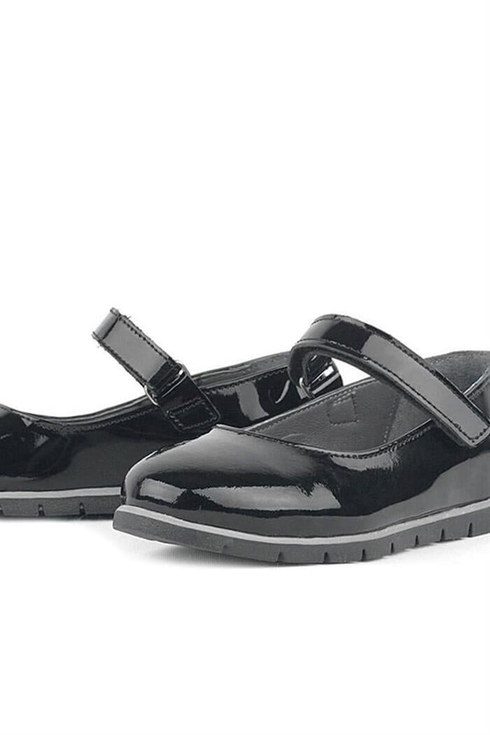 Rakerplus Hakiki Deri Siyah Rugan Kız Çocuk Babet - 21