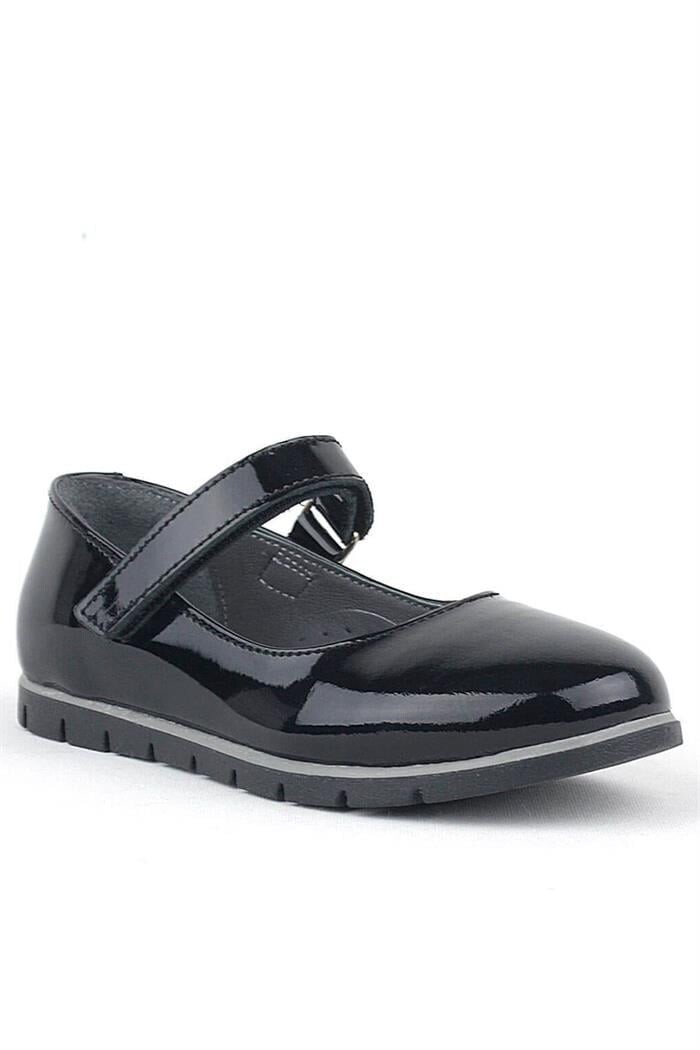 Rakerplus Hakiki Deri Siyah Rugan Kız Çocuk Babet - 22