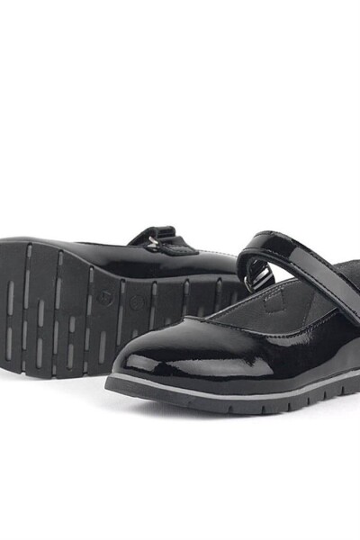 Rakerplus Hakiki Deri Siyah Rugan Kız Çocuk Babet - 34