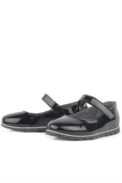 Rakerplus Hakiki Deri Siyah Rugan Kız Çocuk Babet - 59