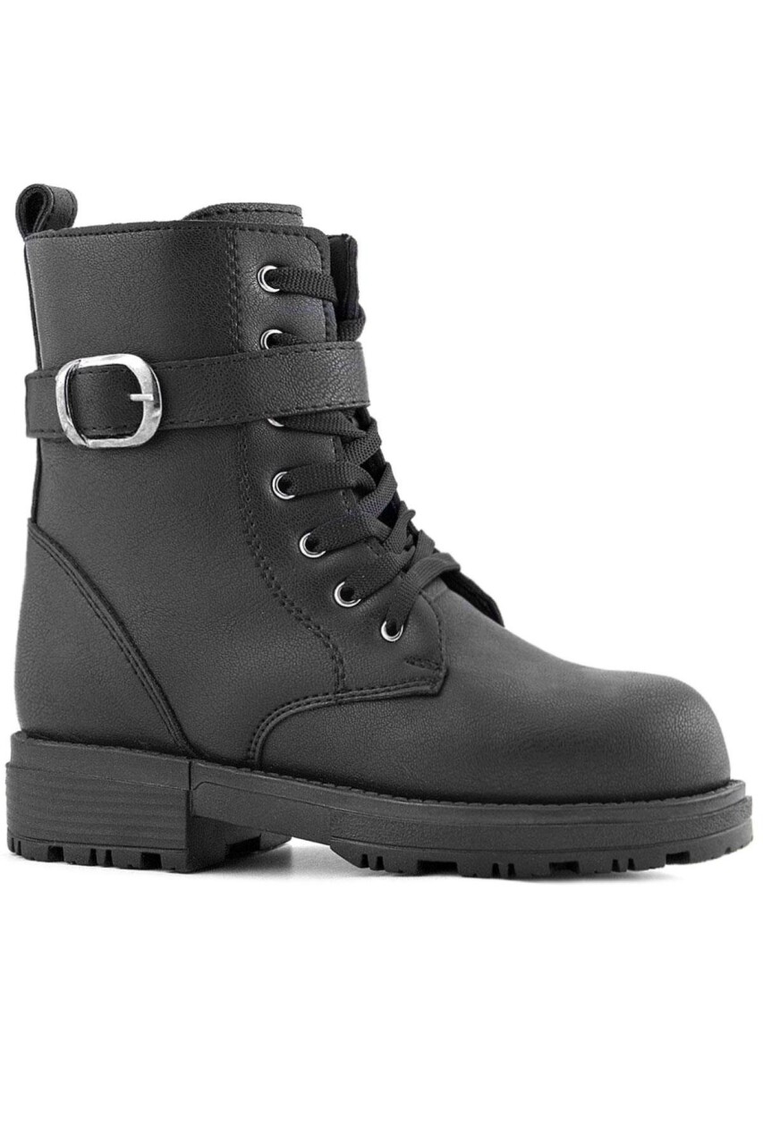 Rakerplus Siyah Fermuarlı Bağcıklı Kışlık Kız Çocuk Bot - 33