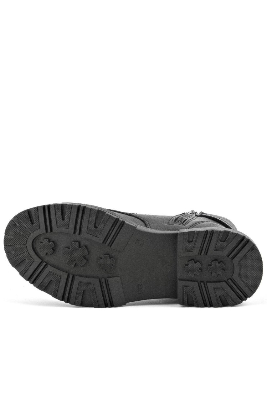 Rakerplus Siyah Fermuarlı Bağcıklı Kışlık Kız Çocuk Bot - 40