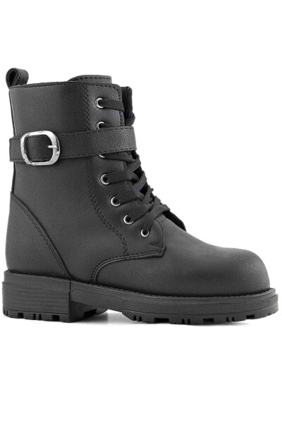 Rakerplus Siyah Fermuarlı Bağcıklı Kışlık Kız Çocuk Bot - 41