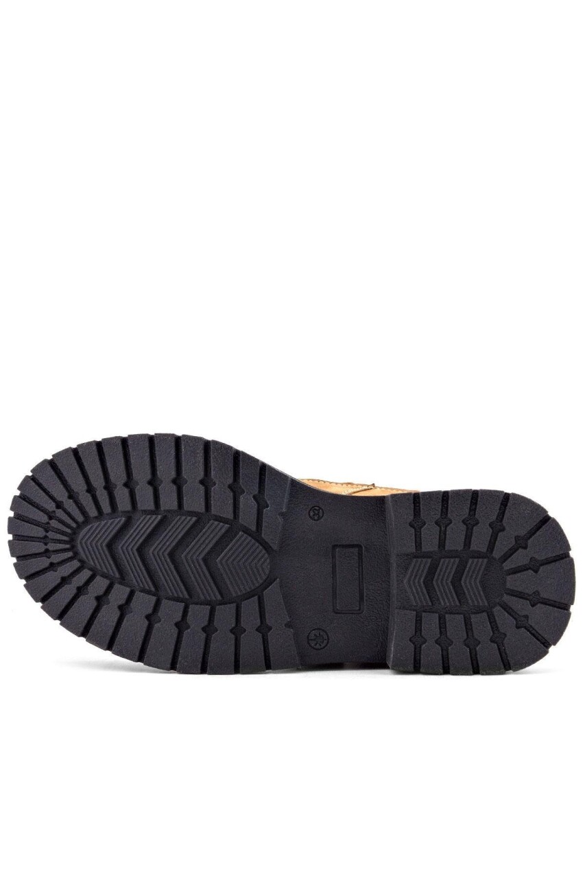 Rakerplus Hakiki Deri Sarı Cırt Cırtlı Kışlık Çocuk Bot - 9