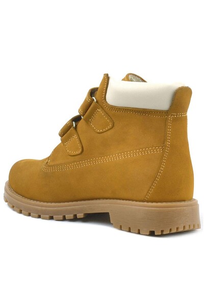 Rakerplus Neson Hakiki Deri Hardal Sarı Cırtlı Çocuk Bot - 5