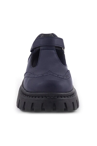 Rakerplus Lacivert Mat Cırtlı Kız Çocuk Okul Ayakkabı - 3