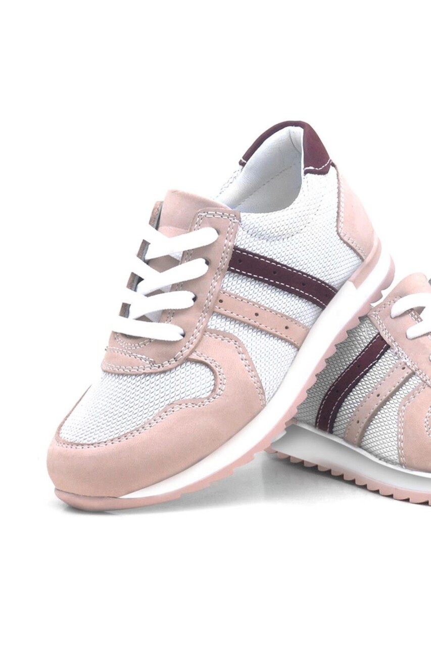 Rakerplus Hakiki Deri Günlük Pembe Kız Çocuk Spor Ayakkabı - 24