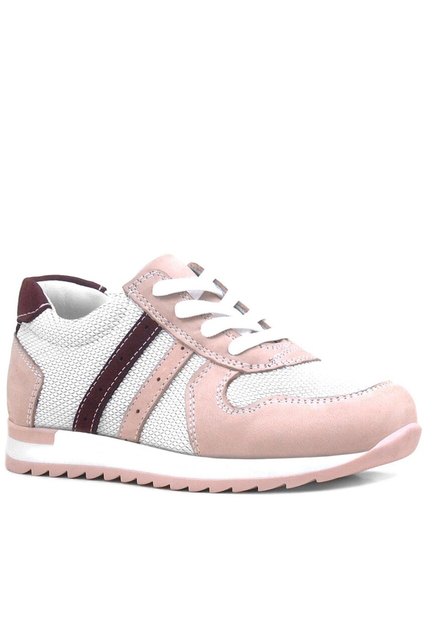 Rakerplus Hakiki Deri Günlük Pembe Kız Çocuk Spor Ayakkabı - 34