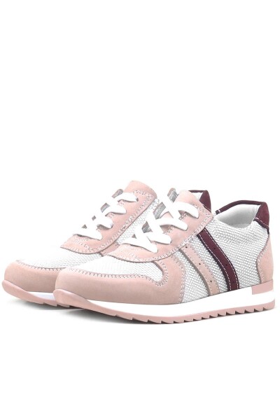 Rakerplus Hakiki Deri Günlük Pembe Kız Çocuk Spor Ayakkabı - 36
