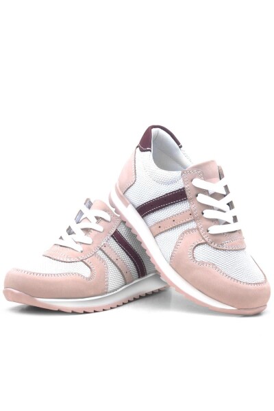 Rakerplus Hakiki Deri Günlük Pembe Kız Çocuk Spor Ayakkabı - 37