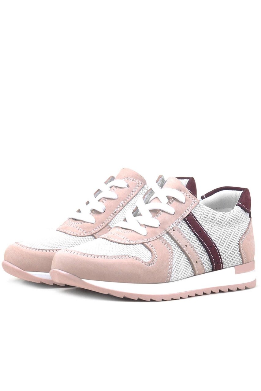 Rakerplus Hakiki Deri Günlük Pembe Kız Çocuk Spor Ayakkabı - 83