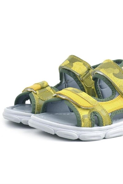 Rakerplus Wisps Hakiki Deri Yeşil Kamuflaj Çocuk Sandalet - 62