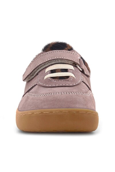 Rakerplus Bob Hakiki Deri Açık Kahve Desenli Barefoot Cırtlı Lastikli Bebek Sneaker Ayakkabı - 12