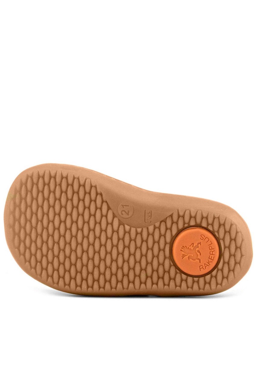 Rakerplus Bob Hakiki Deri Krem Kum Pofuduk Barefoot Cırtlı Lastikli Bebek Sneaker Ayakkabı - 10
