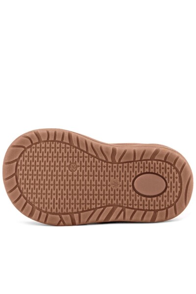 Rakerplus Schaggy Hakiki Deri Kum Bordo Cırtlı Bebek Spor Ayakkabı - 9