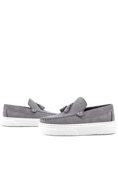 Rakerplus Gri Hafif Tabanlı Erkek Çocuk Makosen Ayakkabı - 10