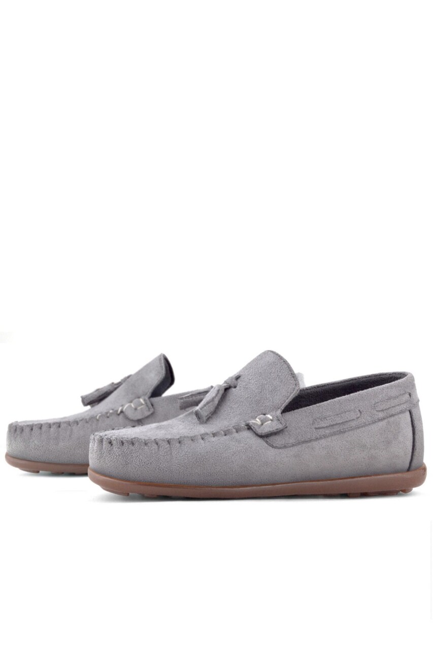 Rakerplus Gri Erkek Çocuk Makosen Ayakkabı - 6