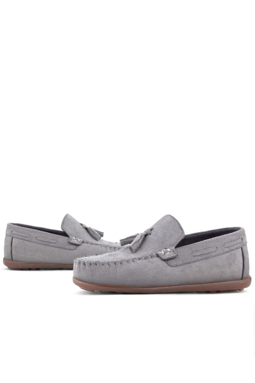 Rakerplus Gri Erkek Çocuk Makosen Ayakkabı - 8