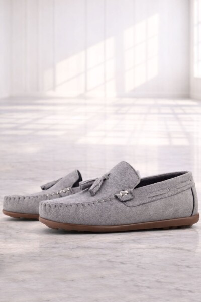 Rakerplus Gri Erkek Çocuk Makosen Ayakkabı - 10