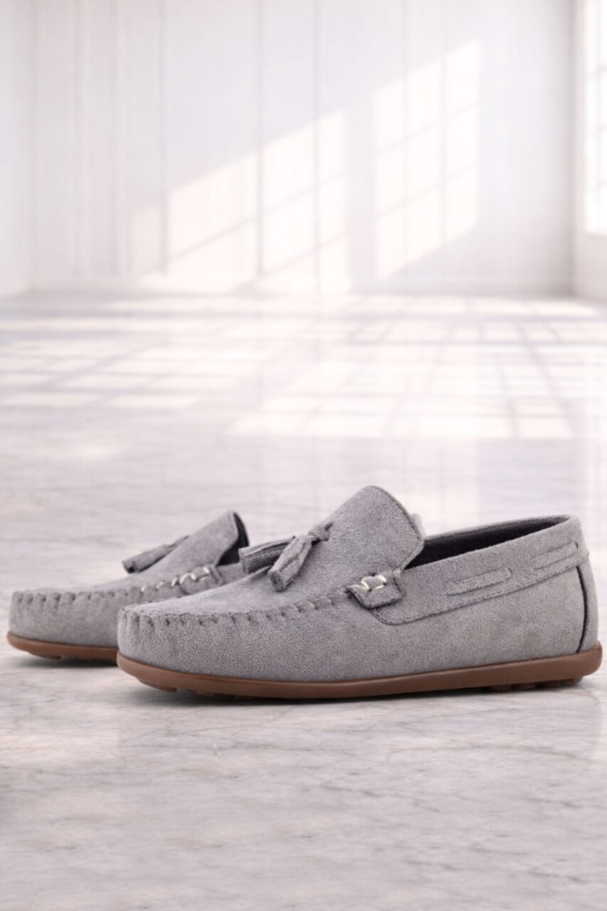 Rakerplus Gri Erkek Çocuk Makosen Ayakkabı - 10