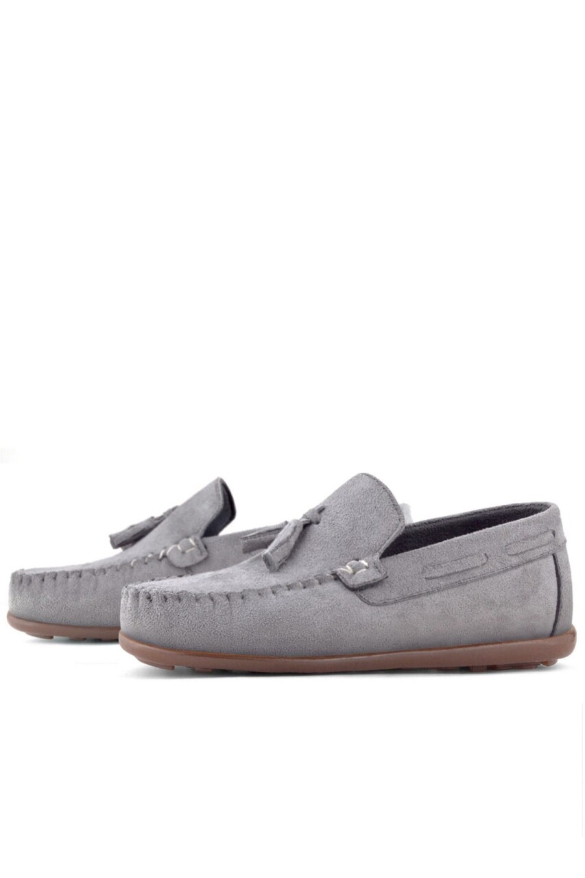 Rakerplus Gri Erkek Çocuk Makosen Ayakkabı - 13