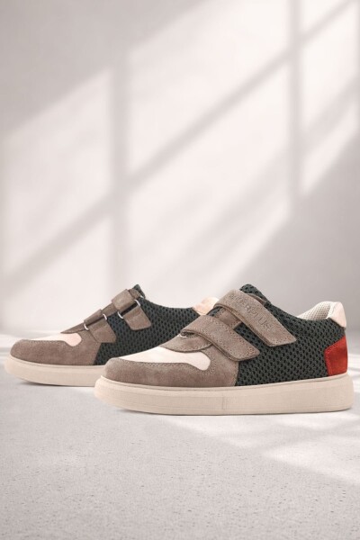 Rakerplus Hakiki Deri Vizon Cırtlı Hafif Tabanlı Erkek Çocuk Spor Ayakkabı - Rakerplus