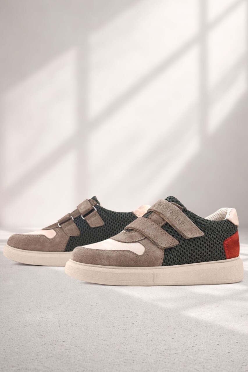 Rakerplus Hakiki Deri Vizon Cırtlı Hafif Tabanlı Erkek Çocuk Spor Ayakkabı - 10