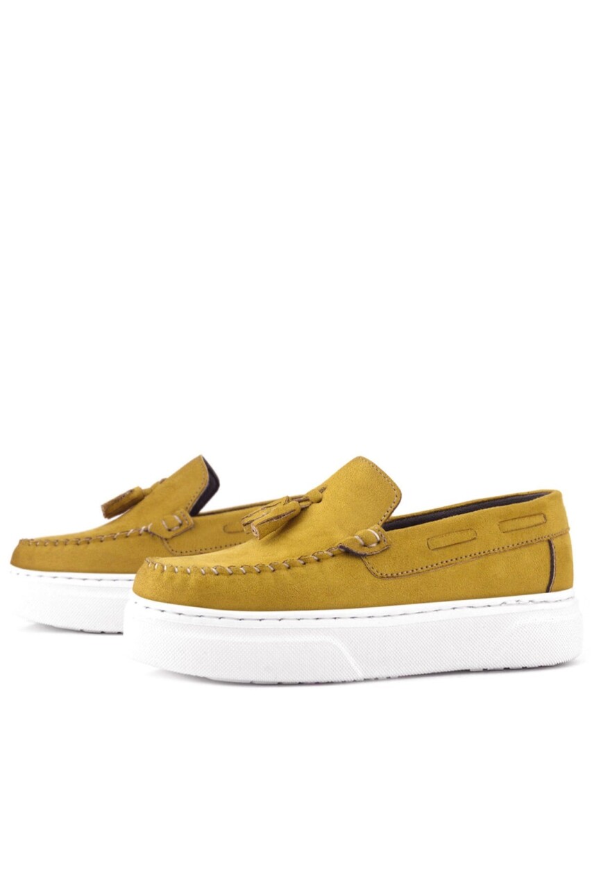 Rakerplus Sarı Hafif Tabanlı Erkek Çocuk Makosen Ayakkabı - 6