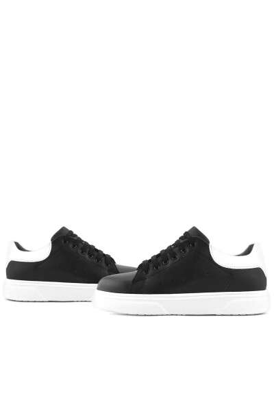 Rakerplus Siyah Cilt Bağcıklı Hafif Beyaz Tabanlı Çocuk Spor Ayakkabı - 8