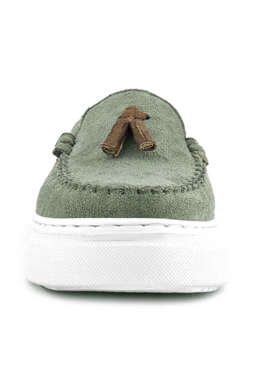 Rakerplus Haki Yeşil Hafif Tabanlı Erkek Çocuk Makosen Ayakkabı - 4