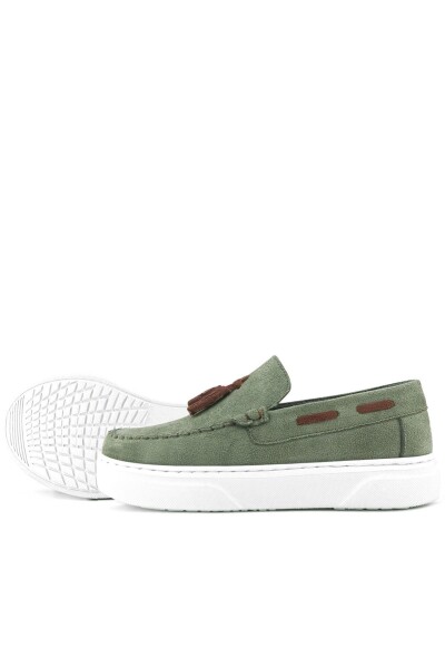 Rakerplus Haki Yeşil Hafif Tabanlı Erkek Çocuk Makosen Ayakkabı - 7