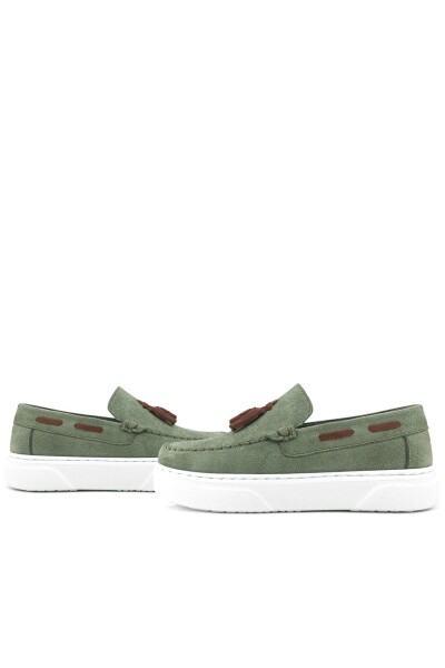 Rakerplus Haki Yeşil Hafif Tabanlı Erkek Çocuk Makosen Ayakkabı - 8