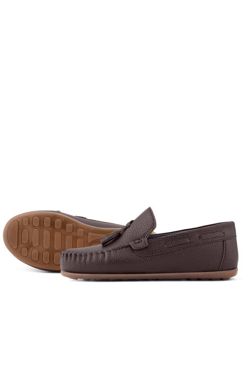 Rakerplus Kahve Rahat Erkek Çocuk Makosen Ayakkabı - 7