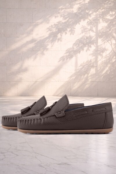 Rakerplus Kahve Rahat Erkek Çocuk Makosen Ayakkabı - 10