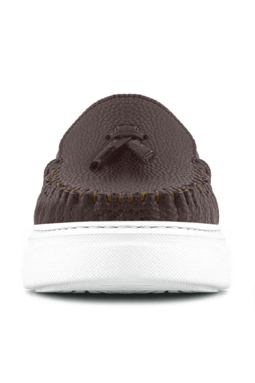 Rakerplus Kahverengi Hafif Tabanlı Erkek Çocuk Makosen Ayakkabı - 4