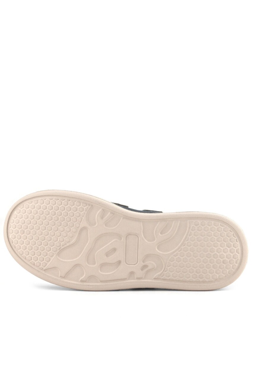 Rakerplus Hakiki Deri Haki Yeşil Lacivert Cırtlı Hafif Tabanlı Erkek Çocuk Spor Ayakkabı - 9