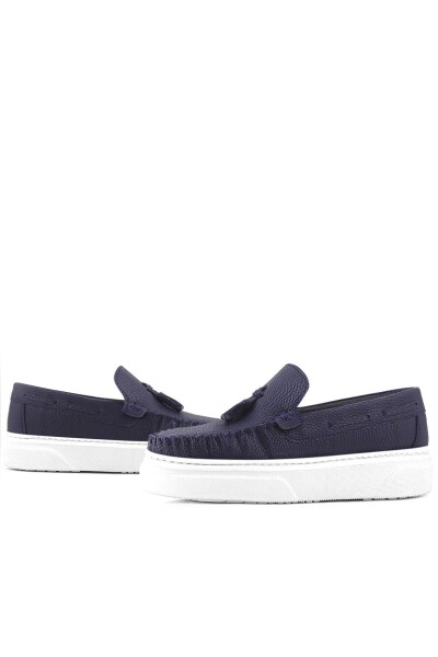 Rakerplus Lacivert Hafif Tabanlı Erkek Çocuk Makosen Ayakkabı - 8