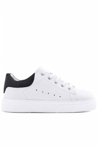 Rakerplus Beyaz Cilt Bağcıklı Hafif Tabanlı Çocuk Spor Ayakkabı - 3